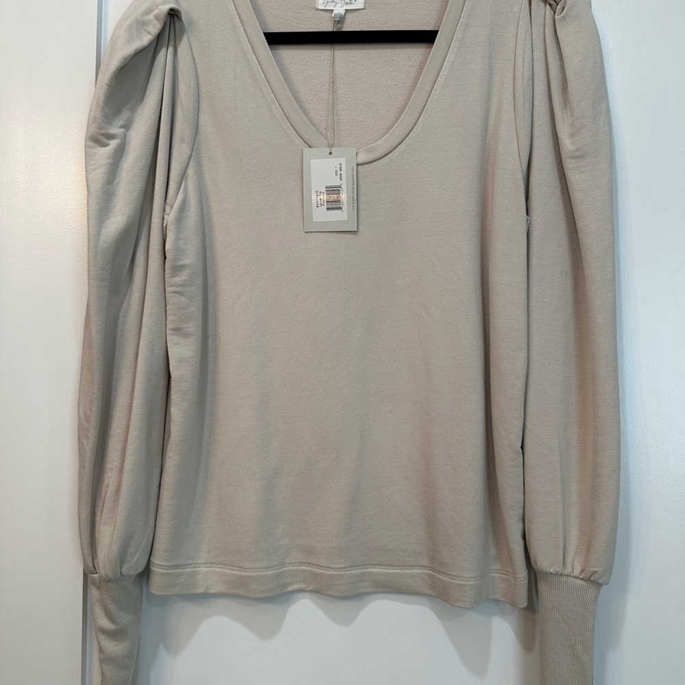 NWT - Grey State Elegant Cream Women's Top